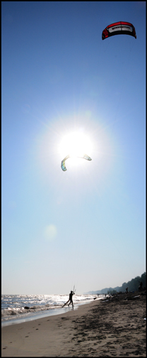 Photograph of parasailing on the Gold Coast south coast of Ontario