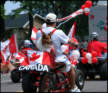 Parade in Port Dover on Canada Day, real estate investment property  for sale from the MLS on the Gold Coast in southern Ontario
