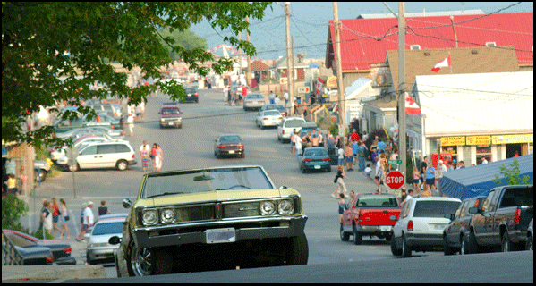 Downtown Port Dover, Ontario, looking towards Lake Erie, real estate investment income for sale from the MLS on the Gold Coast in southern Ontario