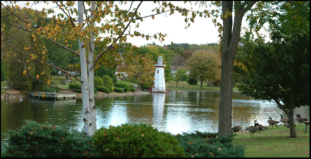 Photograph of Lynn River in Simcoe, on the Gold Coast in southern Ontario